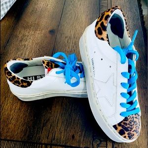 Golden goose hi rise  tennis shoe